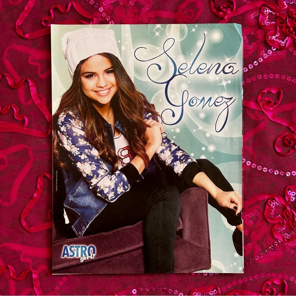 selena gomez collectible tear out astro girl! magazine poster